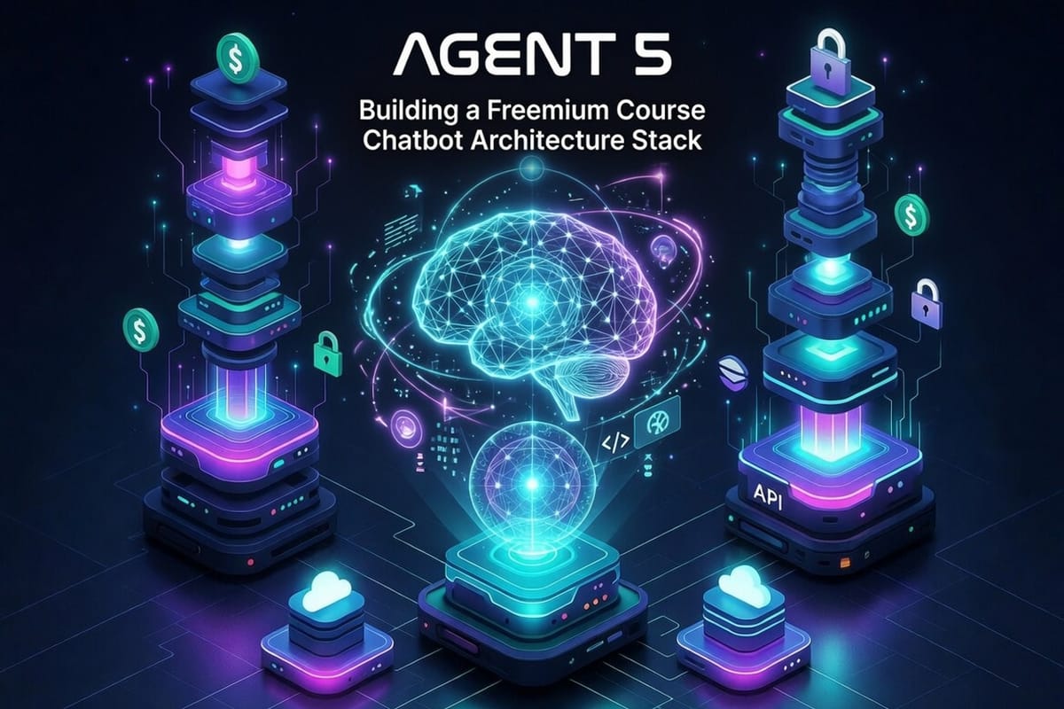 Agent 5: Building a Freemium Course Chatbot — Architecture & Stack